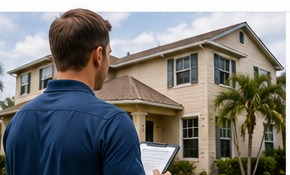 Public adjuster inspecting a Florida home